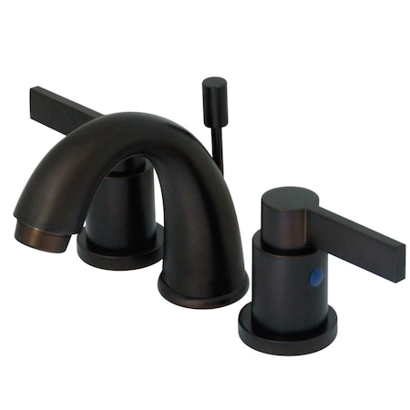Kingston Brass KB8915NDL NuvoFusion Widespread Bathroom Faucet, Oil Rubbed Bronze KB8915NDL